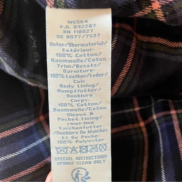 Boden Waxed Moto Jacket Leather Size 14 - Picture 6 of 6